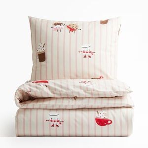 H&M Home Kids Cotton Twin Duvet Cover Set Bedding Set Holiday Limited Edition